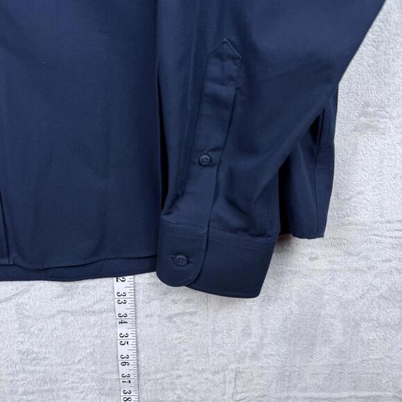 UNTUCKit Castello Shirt Navy XL Regular Fit Long Sleeve 100% Cotton Dress Casual - Picture 5 of 9